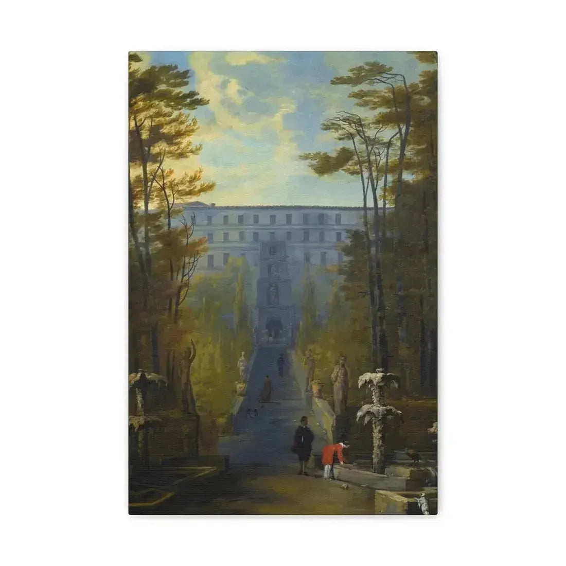 Johann Wilhelm Baur (1607-1641) Tivoli, a View of the Villa D'Este and the Gardens - Canvas Wall Art - The Sticker Space