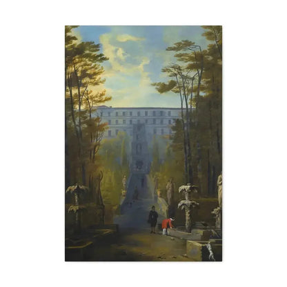 Johann Wilhelm Baur (1607-1641) Tivoli, a View of the Villa D'Este and the Gardens - Canvas Wall Art - The Sticker Space