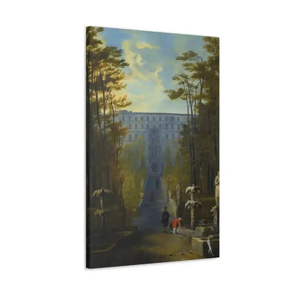 Johann Wilhelm Baur (1607-1641) Tivoli, a View of the Villa D'Este and the Gardens - Canvas Wall Art - The Sticker Space