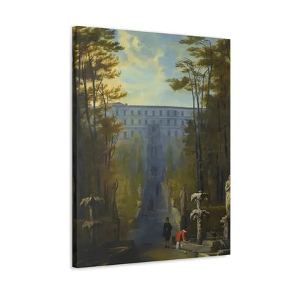 Johann Wilhelm Baur (1607-1641) Tivoli, a View of the Villa D'Este and the Gardens - Canvas Wall Art - The Sticker Space