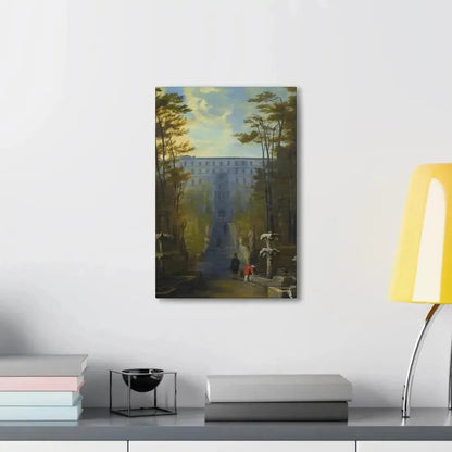 Johann Wilhelm Baur (1607-1641) Tivoli, a View of the Villa D'Este and the Gardens - Canvas Wall Art - The Sticker Space