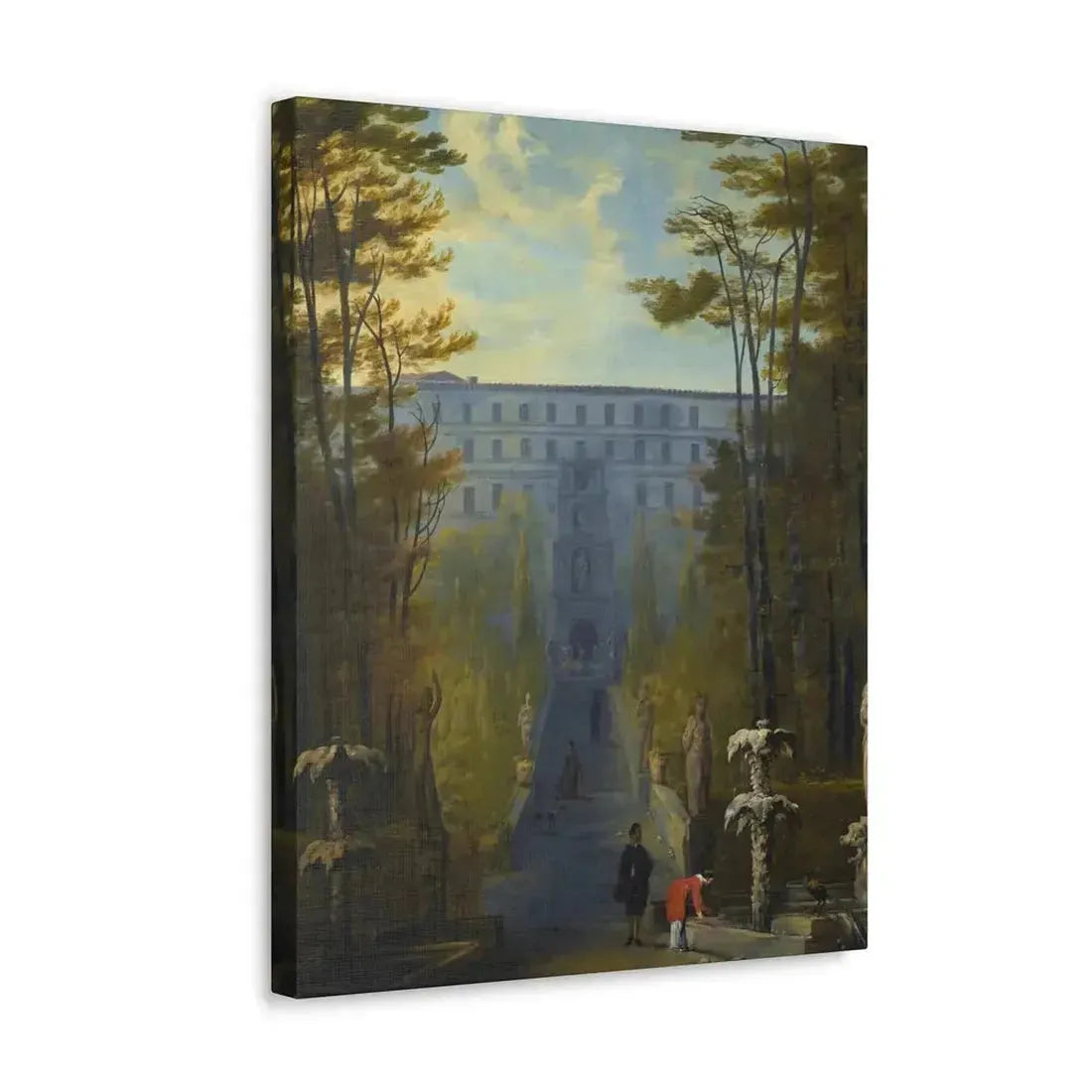 Johann Wilhelm Baur (1607-1641) Tivoli, a View of the Villa D'Este and the Gardens - Canvas Wall Art - The Sticker Space