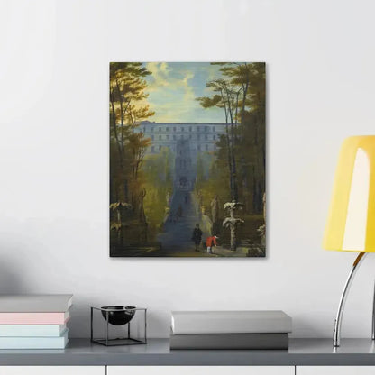 Johann Wilhelm Baur (1607-1641) Tivoli, a View of the Villa D'Este and the Gardens - Canvas Wall Art - The Sticker Space