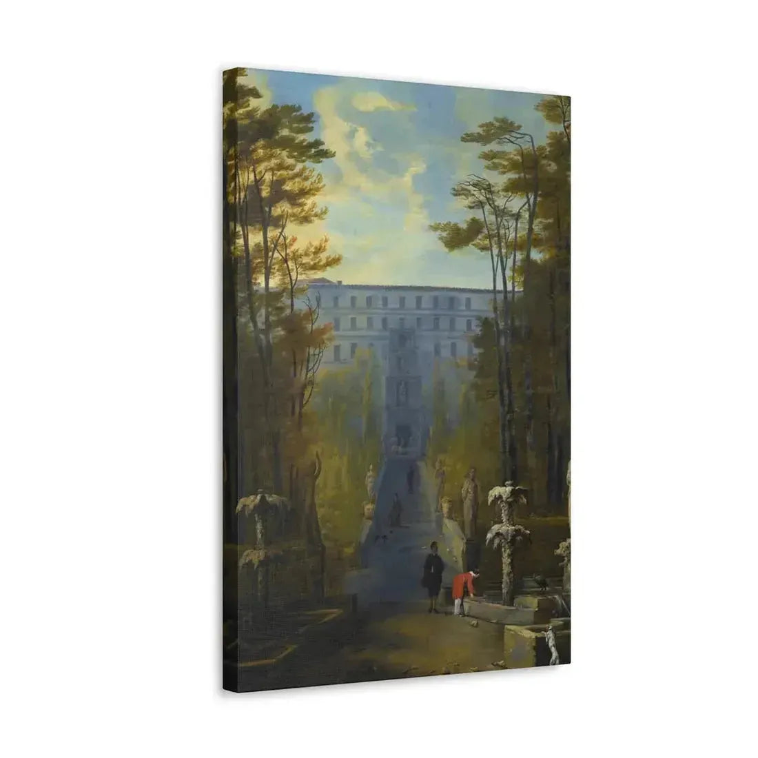 Johann Wilhelm Baur (1607-1641) Tivoli, a View of the Villa D'Este and the Gardens - Canvas Wall Art - The Sticker Space