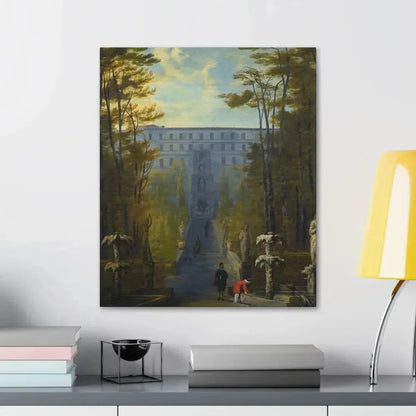 Johann Wilhelm Baur (1607-1641) Tivoli, a View of the Villa D'Este and the Gardens - Canvas Wall Art - The Sticker Space