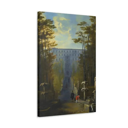 Johann Wilhelm Baur (1607-1641) Tivoli, a View of the Villa D'Este and the Gardens - Canvas Wall Art - The Sticker Space