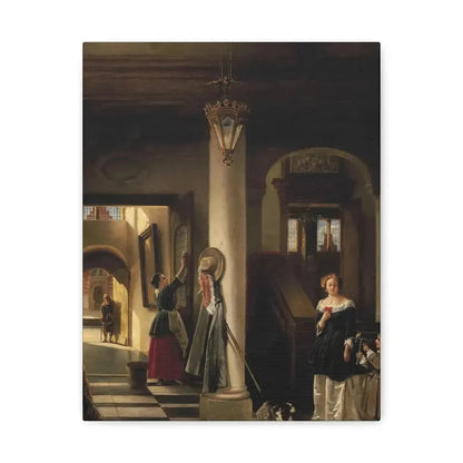 Johannes Anthonie Balthasar Stroebel (1821-1905) An allegory of mixed fortune 1855 - Canvas Wall Art - The Sticker Space