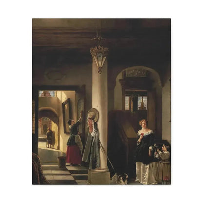 Johannes Anthonie Balthasar Stroebel (1821-1905) An allegory of mixed fortune 1855 - Canvas Wall Art - The Sticker Space