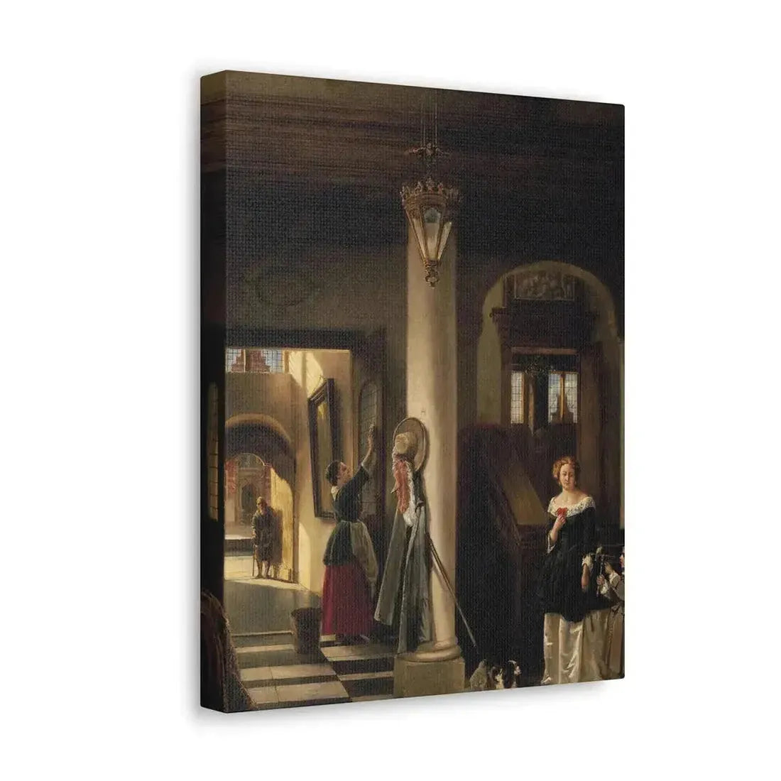 Johannes Anthonie Balthasar Stroebel (1821-1905) An allegory of mixed fortune 1855 - Canvas Wall Art - The Sticker Space