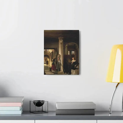 Johannes Anthonie Balthasar Stroebel (1821-1905) An allegory of mixed fortune 1855 - Canvas Wall Art - The Sticker Space