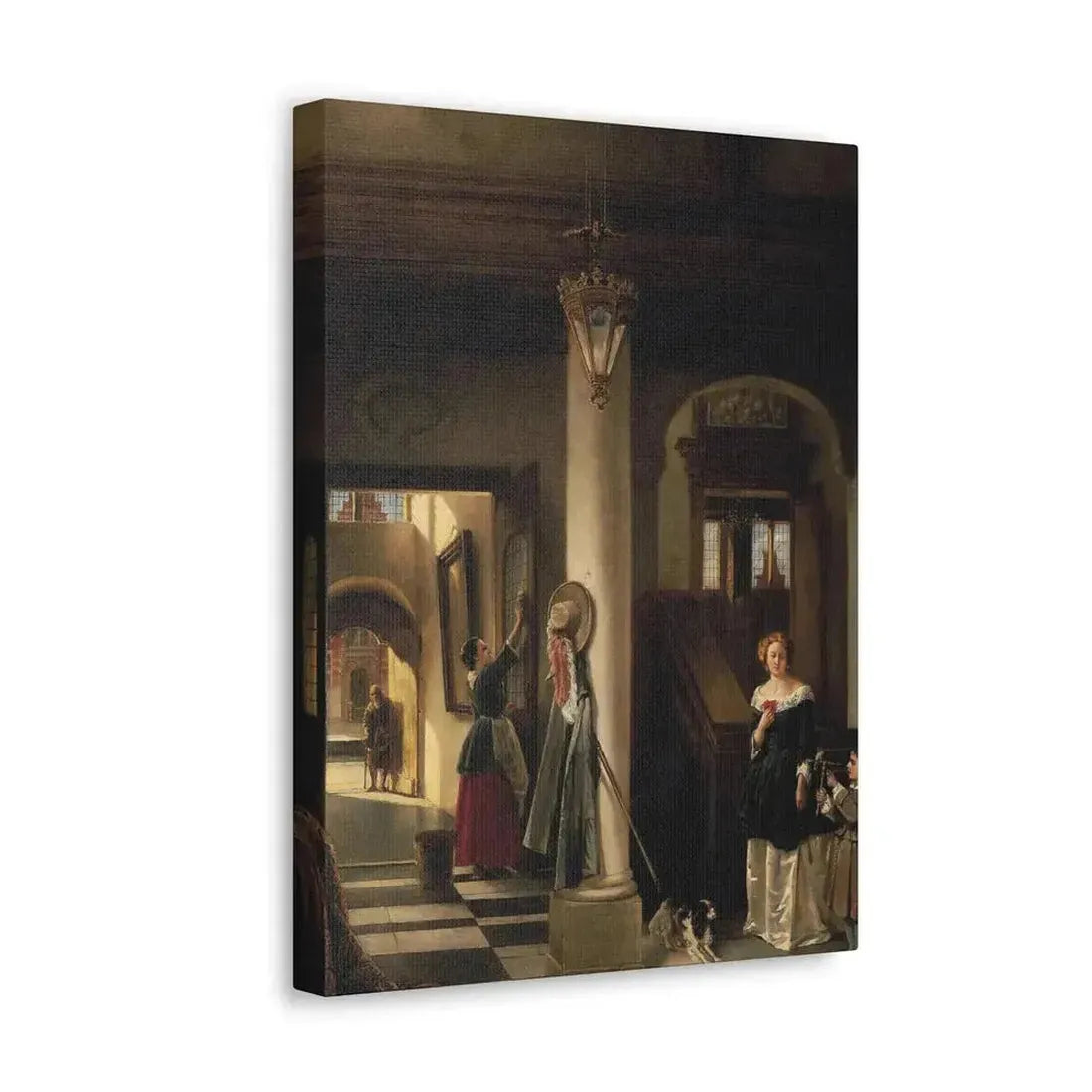 Johannes Anthonie Balthasar Stroebel (1821-1905) An allegory of mixed fortune 1855 - Canvas Wall Art - The Sticker Space