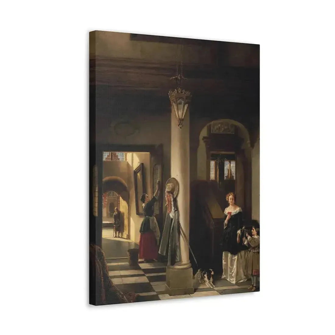 Johannes Anthonie Balthasar Stroebel (1821-1905) An allegory of mixed fortune 1855 - Canvas Wall Art - The Sticker Space