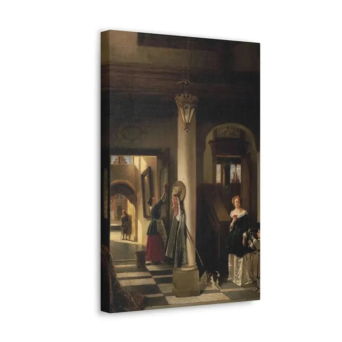 Johannes Anthonie Balthasar Stroebel (1821-1905) An allegory of mixed fortune 1855 - Canvas Wall Art - The Sticker Space