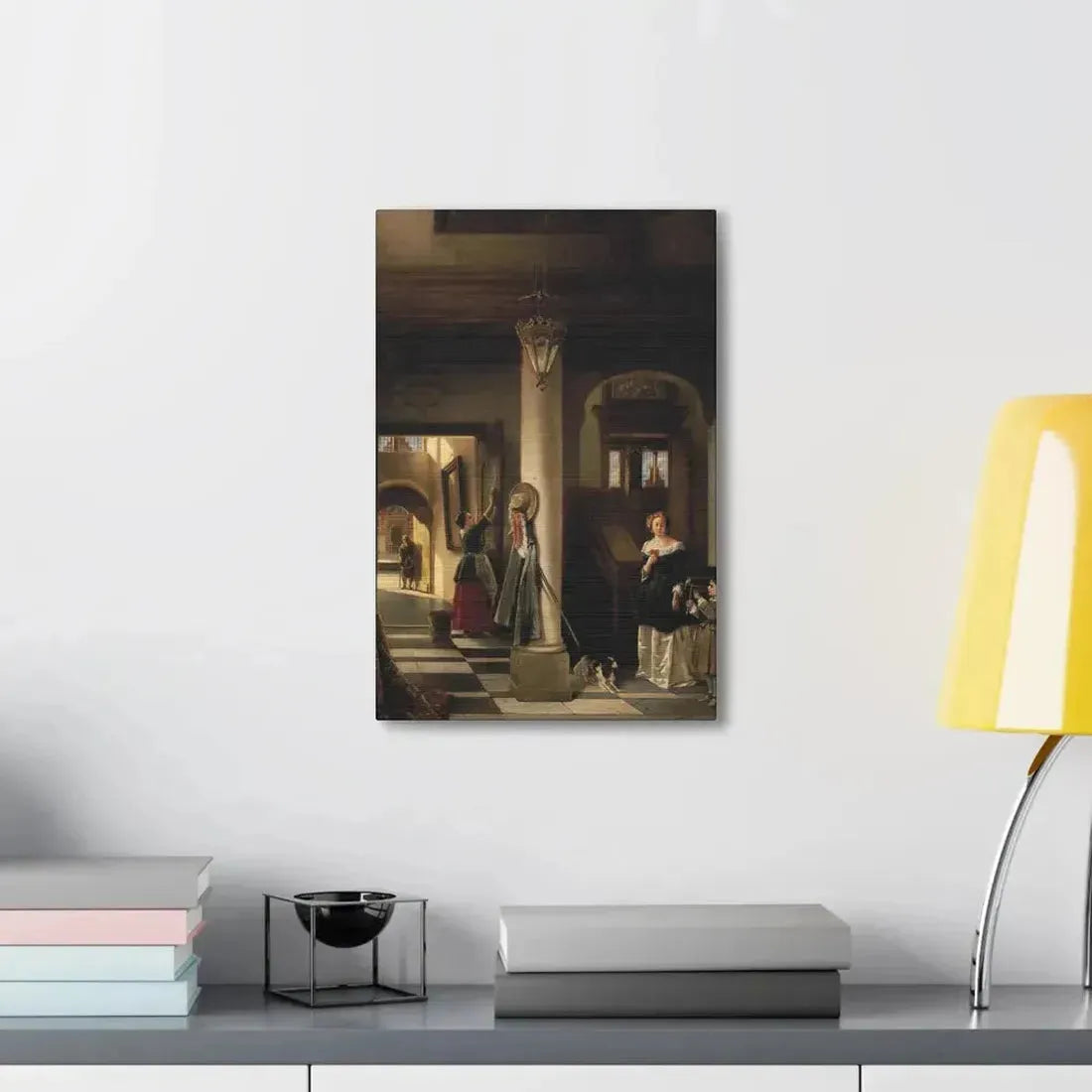 Johannes Anthonie Balthasar Stroebel (1821-1905) An allegory of mixed fortune 1855 - Canvas Wall Art - The Sticker Space