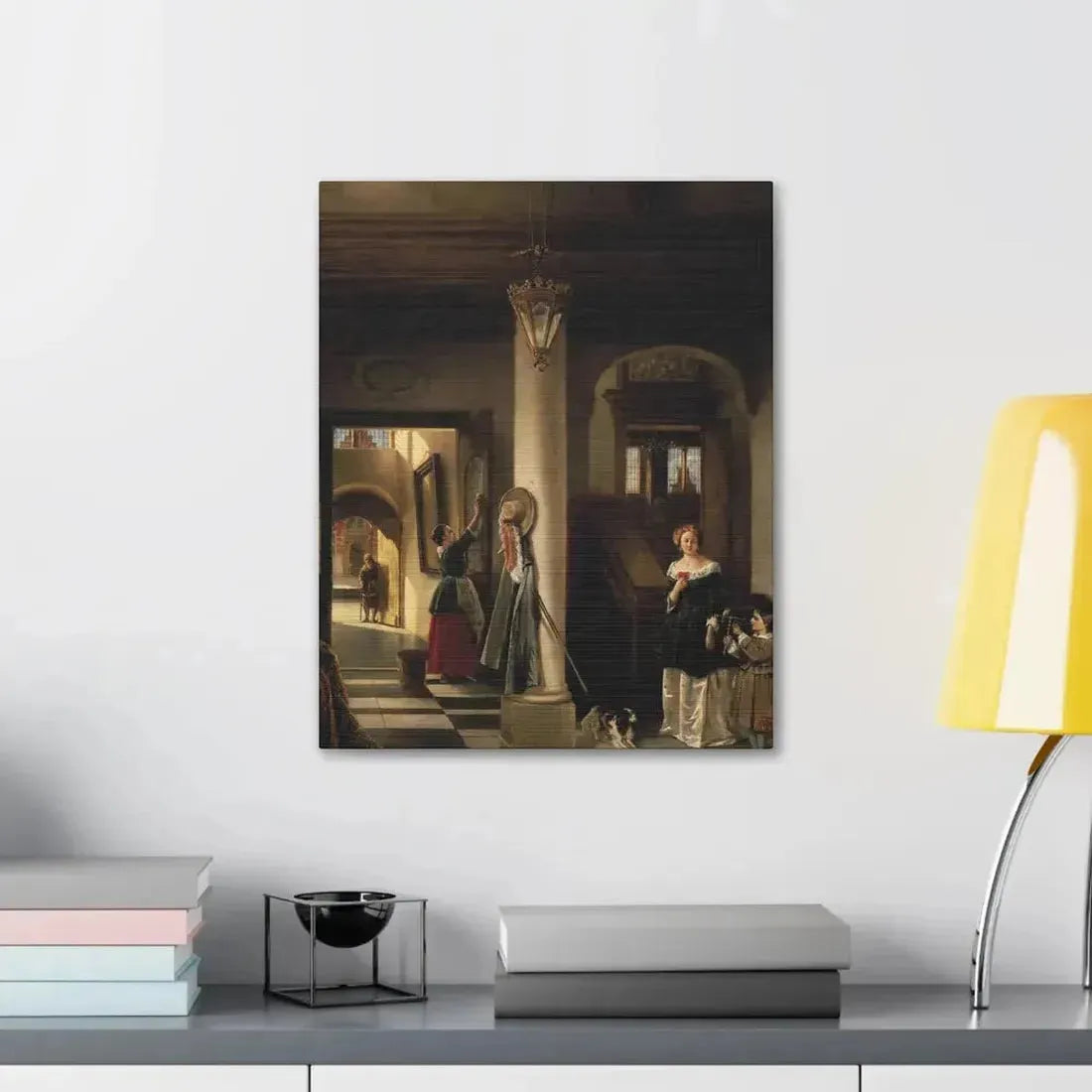 Johannes Anthonie Balthasar Stroebel (1821-1905) An allegory of mixed fortune 1855 - Canvas Wall Art - The Sticker Space