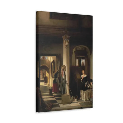 Johannes Anthonie Balthasar Stroebel (1821-1905) An allegory of mixed fortune 1855 - Canvas Wall Art - The Sticker Space