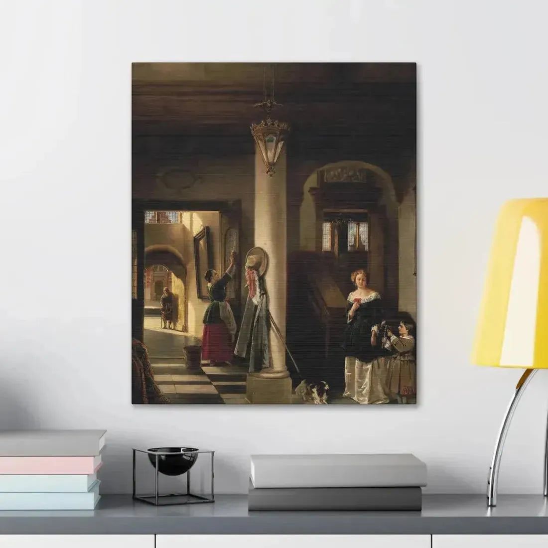 Johannes Anthonie Balthasar Stroebel (1821-1905) An allegory of mixed fortune 1855 - Canvas Wall Art - The Sticker Space