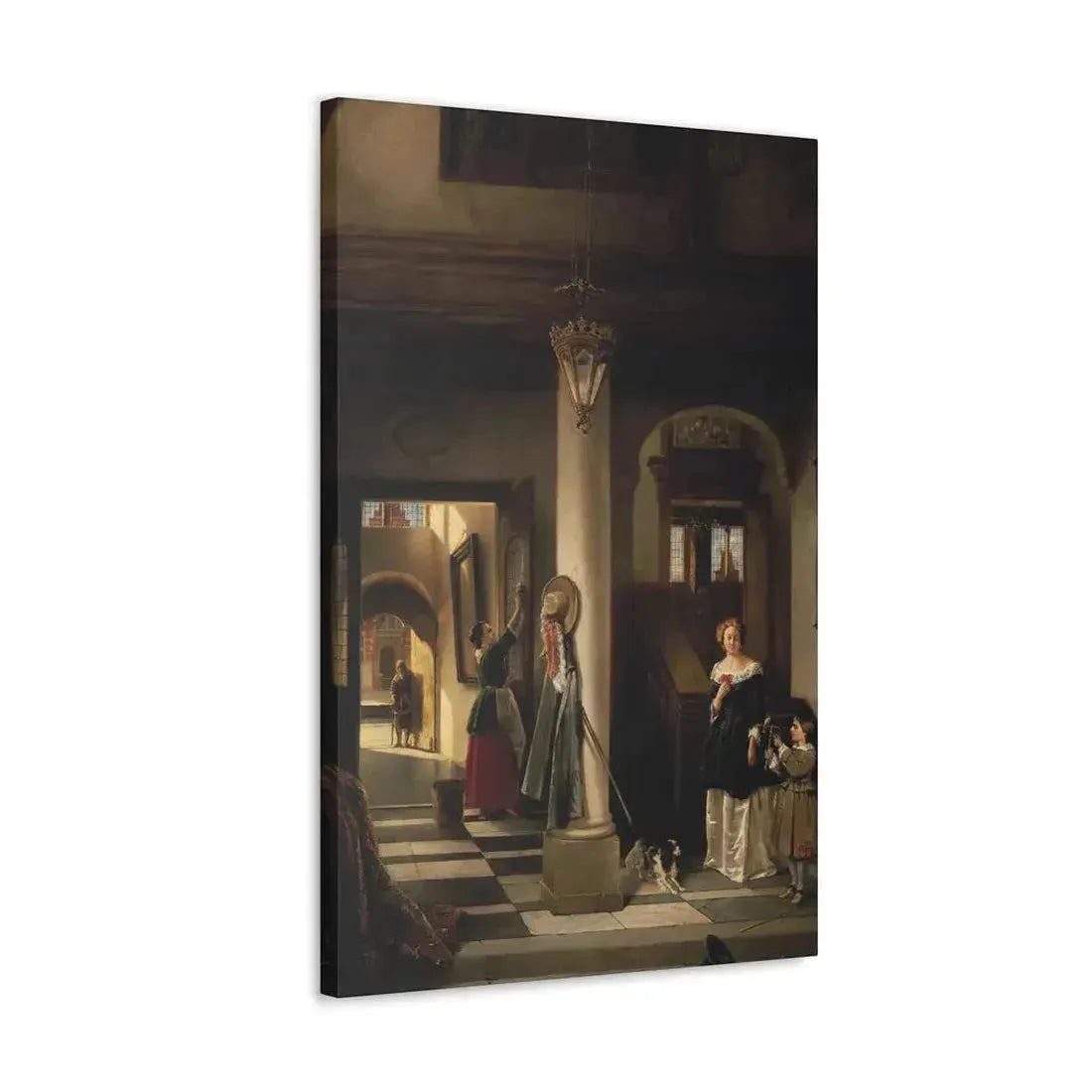 Johannes Anthonie Balthasar Stroebel (1821-1905) An allegory of mixed fortune 1855 - Canvas Wall Art - The Sticker Space