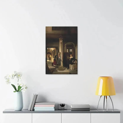 Johannes Anthonie Balthasar Stroebel (1821-1905) An allegory of mixed fortune 1855 - Canvas Wall Art - The Sticker Space