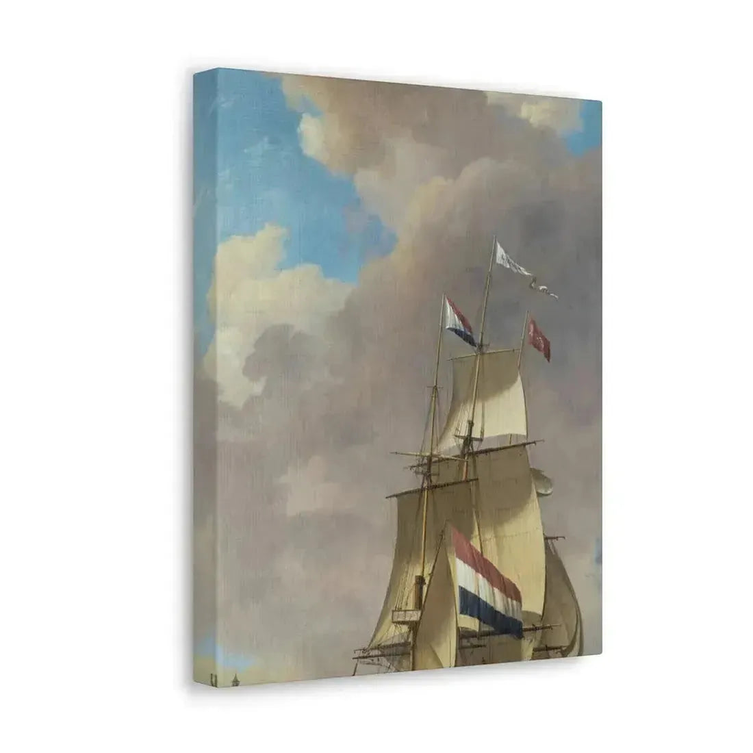Johannes Hermanus Koekkoek (1778-1851) A Merchantman off Veere - Canvas Wall Art - The Sticker Space
