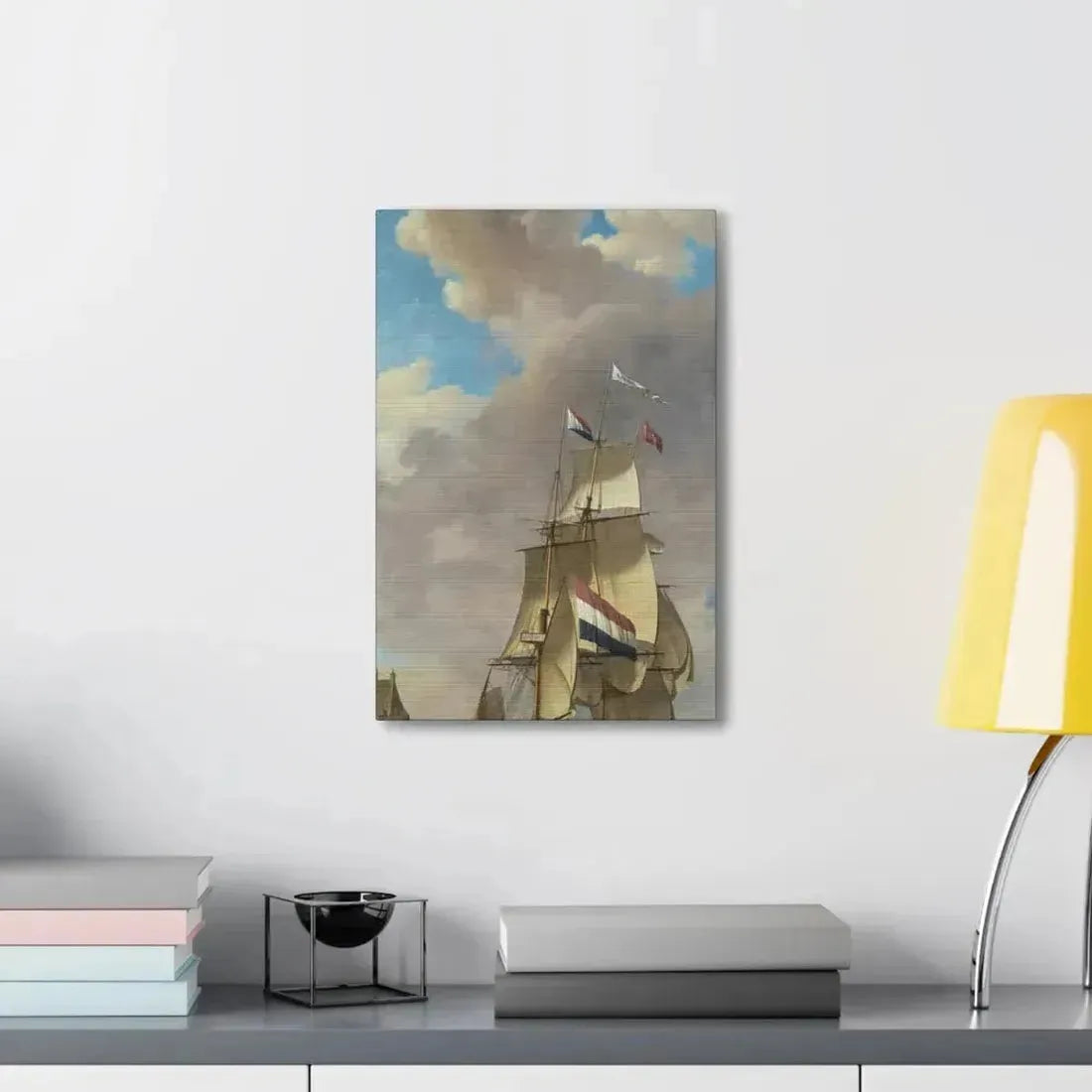 Johannes Hermanus Koekkoek (1778-1851) A Merchantman off Veere - Canvas Wall Art - The Sticker Space