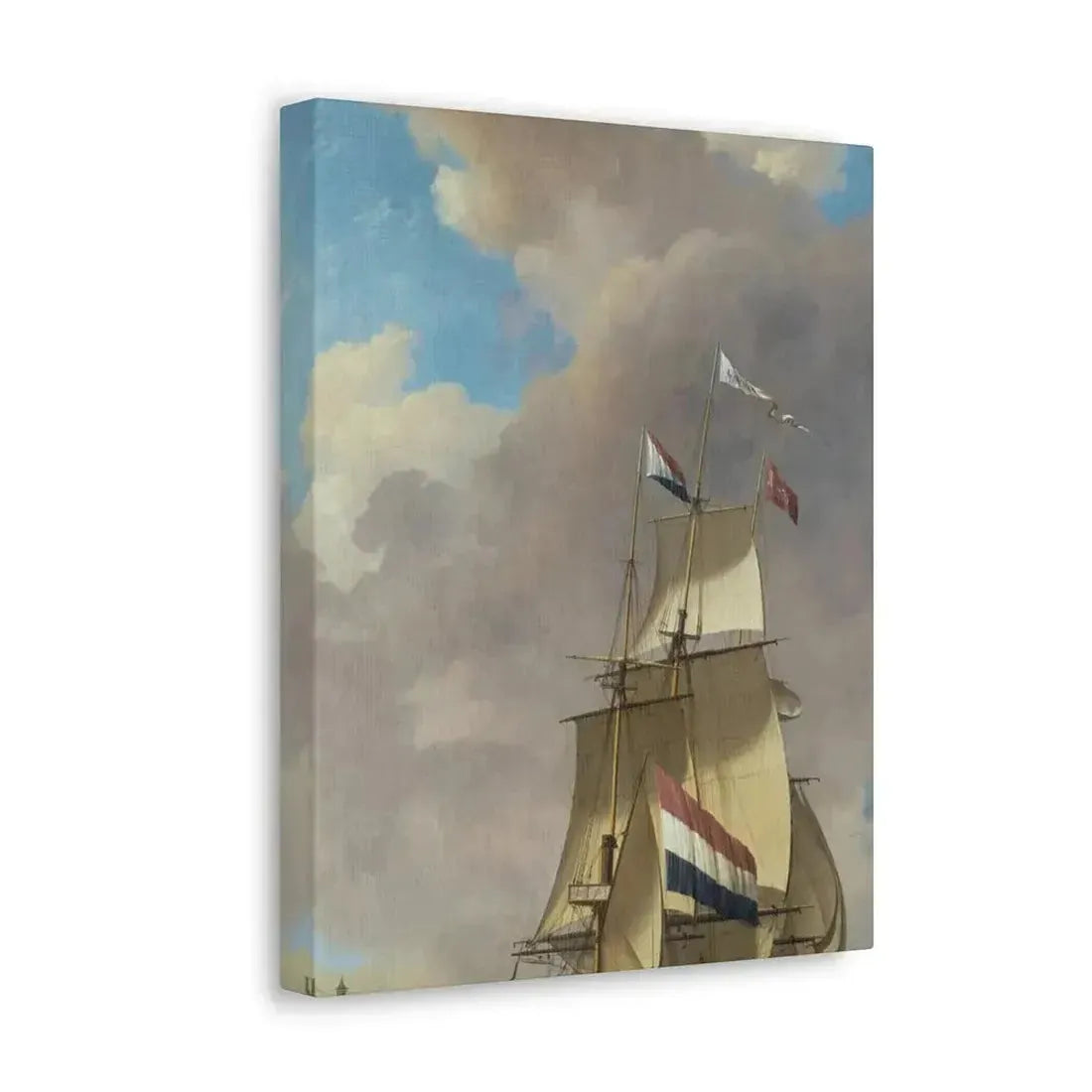 Johannes Hermanus Koekkoek (1778-1851) A Merchantman off Veere - Canvas Wall Art - The Sticker Space