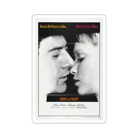 John and Mary 1969 Movie Poster STICKER Vinyl Die-Cut Decal 6 Inch - The Sticker Space