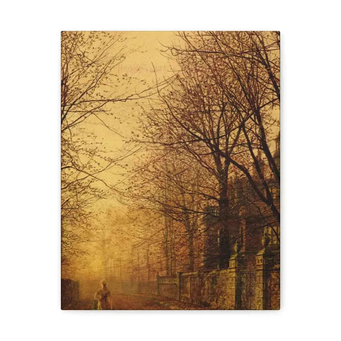 John Atkinson Grimshaw (1836-1893) A Golden Beam - Canvas Wall Art 11″ x 14″ 1.25" - The Sticker Space