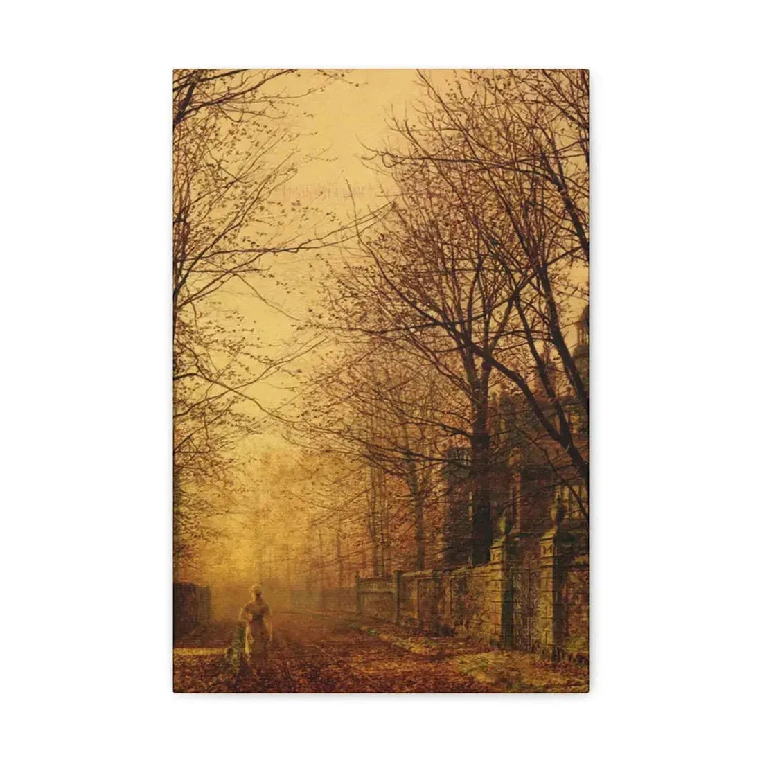 John Atkinson Grimshaw (1836-1893) A Golden Beam - Canvas Wall Art 12" x 18" 1.25" - The Sticker Space