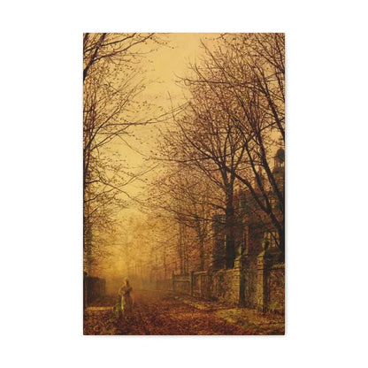John Atkinson Grimshaw (1836-1893) A Golden Beam - Canvas Wall Art 16″ x 24″ 1.25" - The Sticker Space