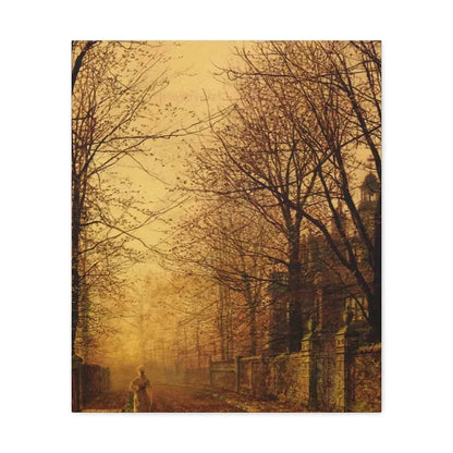 John Atkinson Grimshaw (1836-1893) A Golden Beam - Canvas Wall Art 20″ x 24″ 1.25" - The Sticker Space