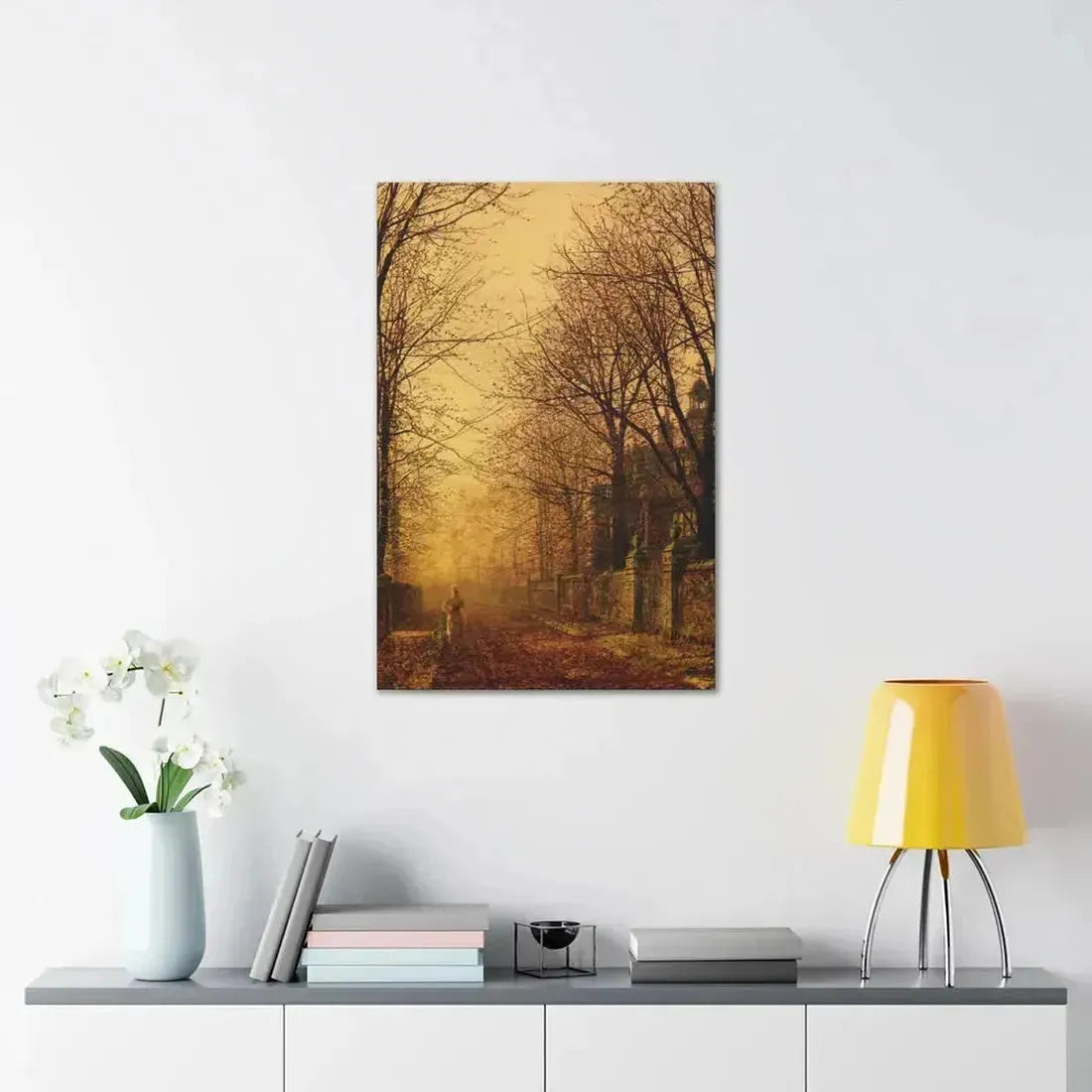 John Atkinson Grimshaw (1836-1893) A Golden Beam - Canvas Wall Art - The Sticker Space