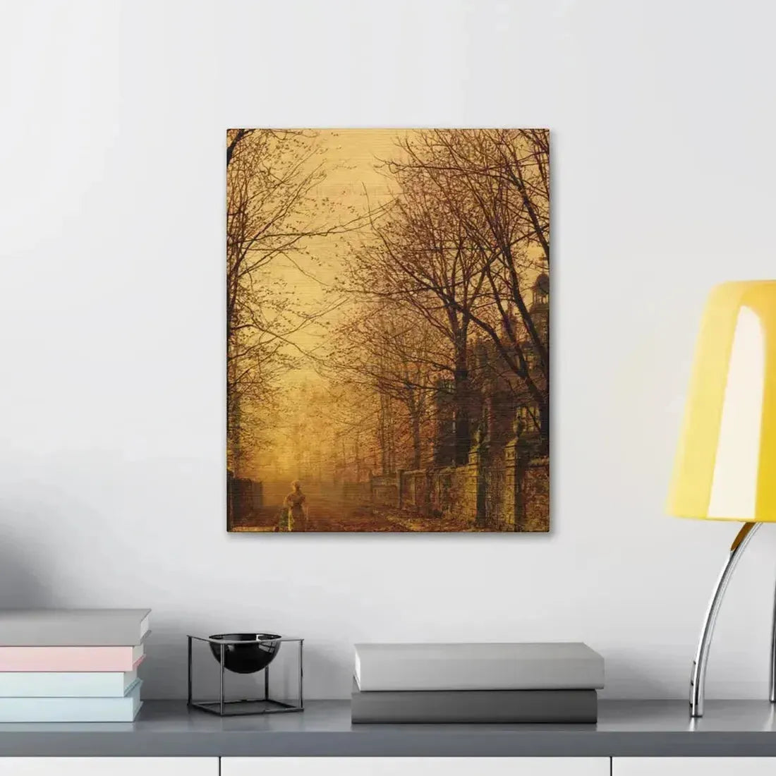 John Atkinson Grimshaw (1836-1893) A Golden Beam - Canvas Wall Art - The Sticker Space