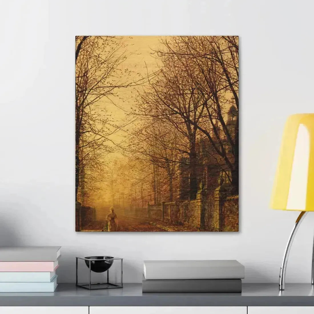 John Atkinson Grimshaw (1836-1893) A Golden Beam - Canvas Wall Art - The Sticker Space