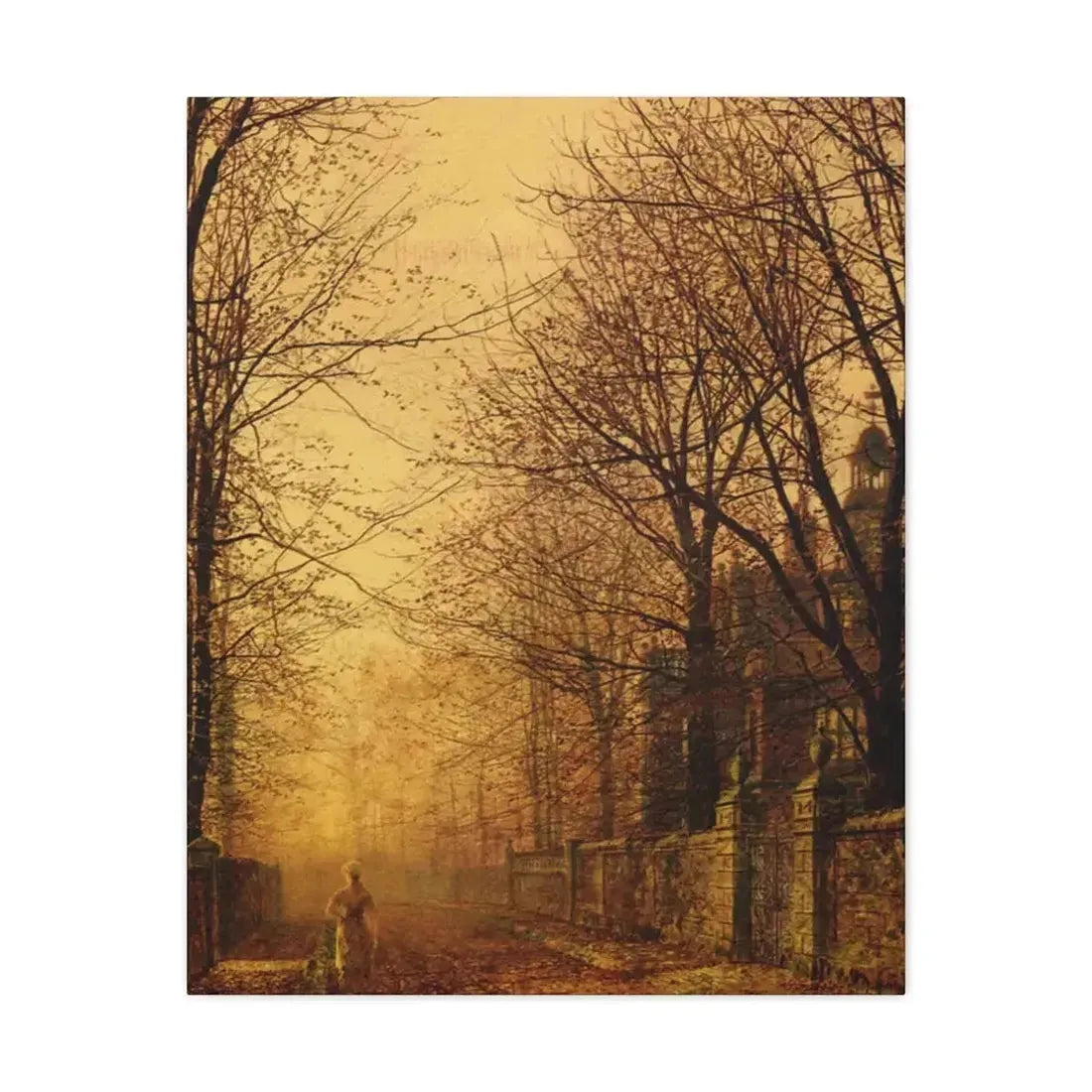 John Atkinson Grimshaw (1836-1893) A Golden Beam - Canvas Wall Art - The Sticker Space