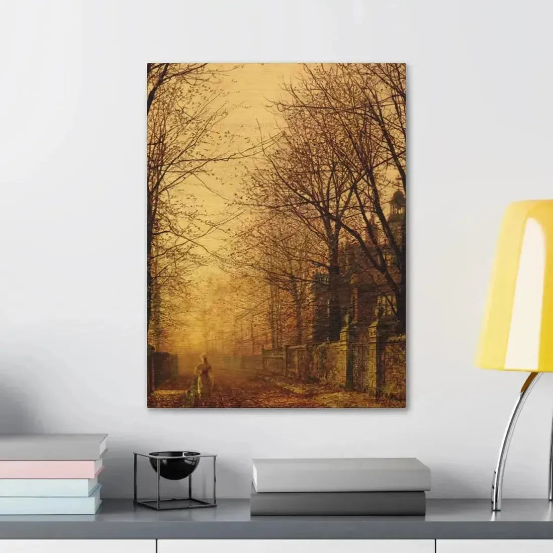 John Atkinson Grimshaw (1836-1893) A Golden Beam - Canvas Wall Art - The Sticker Space