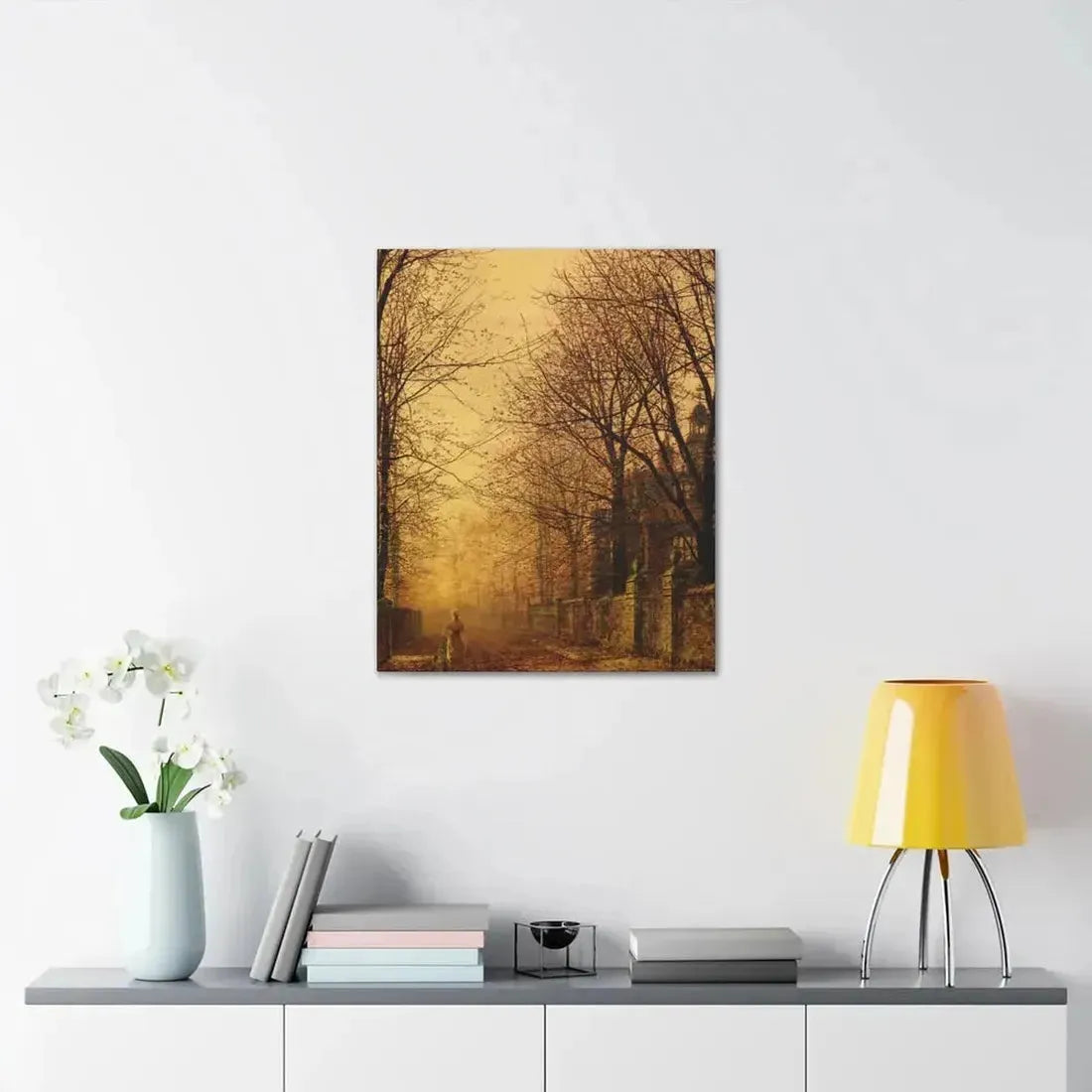 John Atkinson Grimshaw (1836-1893) A Golden Beam - Canvas Wall Art - The Sticker Space