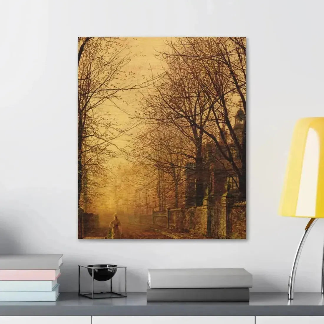 John Atkinson Grimshaw (1836-1893) A Golden Beam - Canvas Wall Art - The Sticker Space