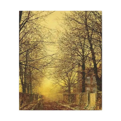 John Atkinson Grimshaw (1836-1893) A Golden Country Road - Canvas Wall Art 20″ x 24″ 1.25" - The Sticker Space