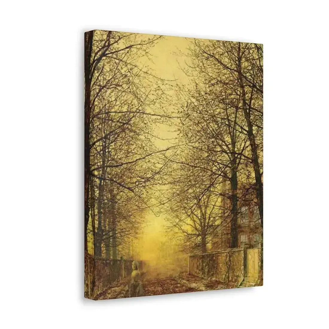 John Atkinson Grimshaw (1836-1893) A Golden Country Road - Canvas Wall Art - The Sticker Space
