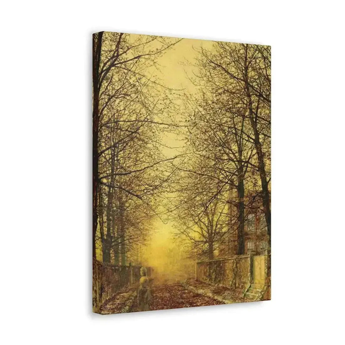 John Atkinson Grimshaw (1836-1893) A Golden Country Road - Canvas Wall Art - The Sticker Space