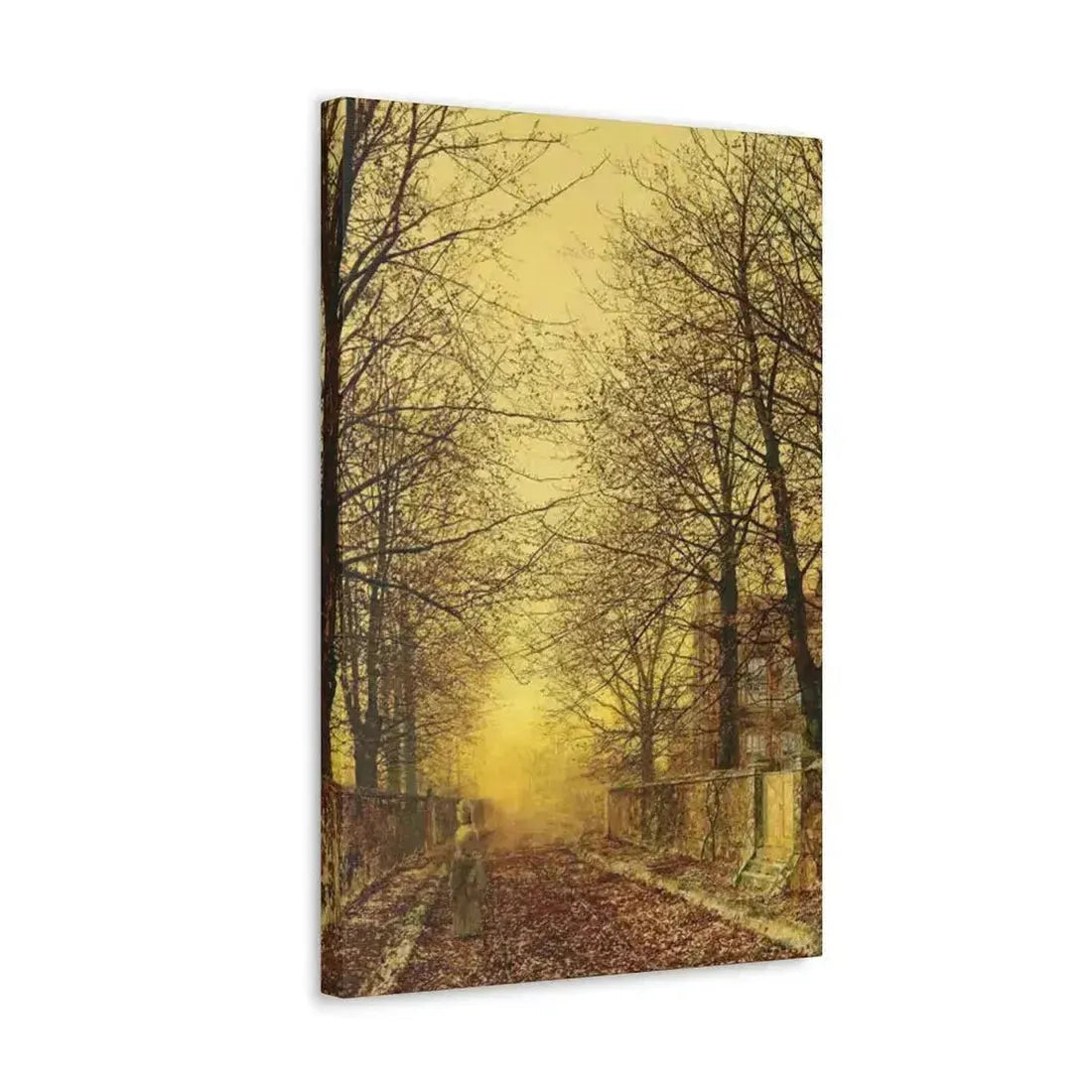 John Atkinson Grimshaw (1836-1893) A Golden Country Road - Canvas Wall Art - The Sticker Space
