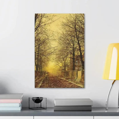 John Atkinson Grimshaw (1836-1893) A Golden Country Road - Canvas Wall Art - The Sticker Space