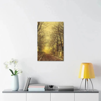 John Atkinson Grimshaw (1836-1893) A Golden Country Road - Canvas Wall Art - The Sticker Space