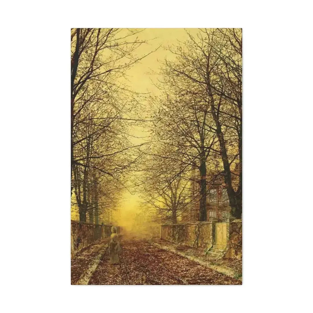 John Atkinson Grimshaw (1836-1893) A Golden Country Road - Canvas Wall Art - The Sticker Space
