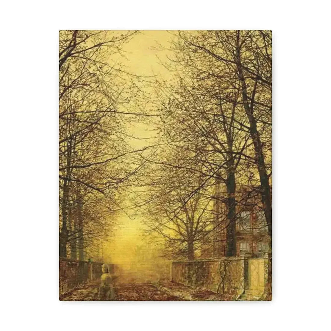 John Atkinson Grimshaw (1836-1893) A Golden Country Road - Canvas Wall Art - The Sticker Space