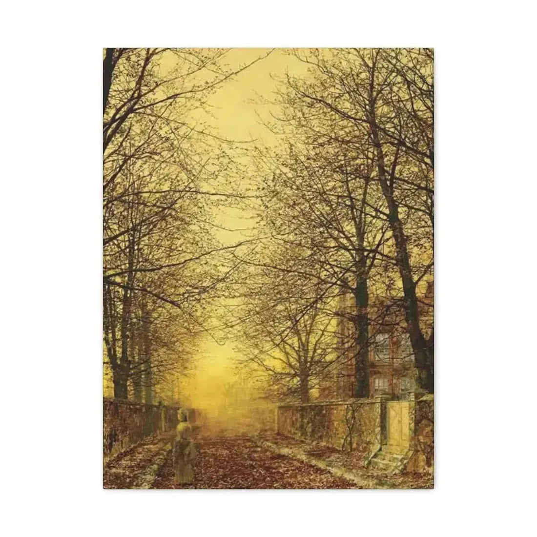 John Atkinson Grimshaw (1836-1893) A Golden Country Road - Canvas Wall Art - The Sticker Space