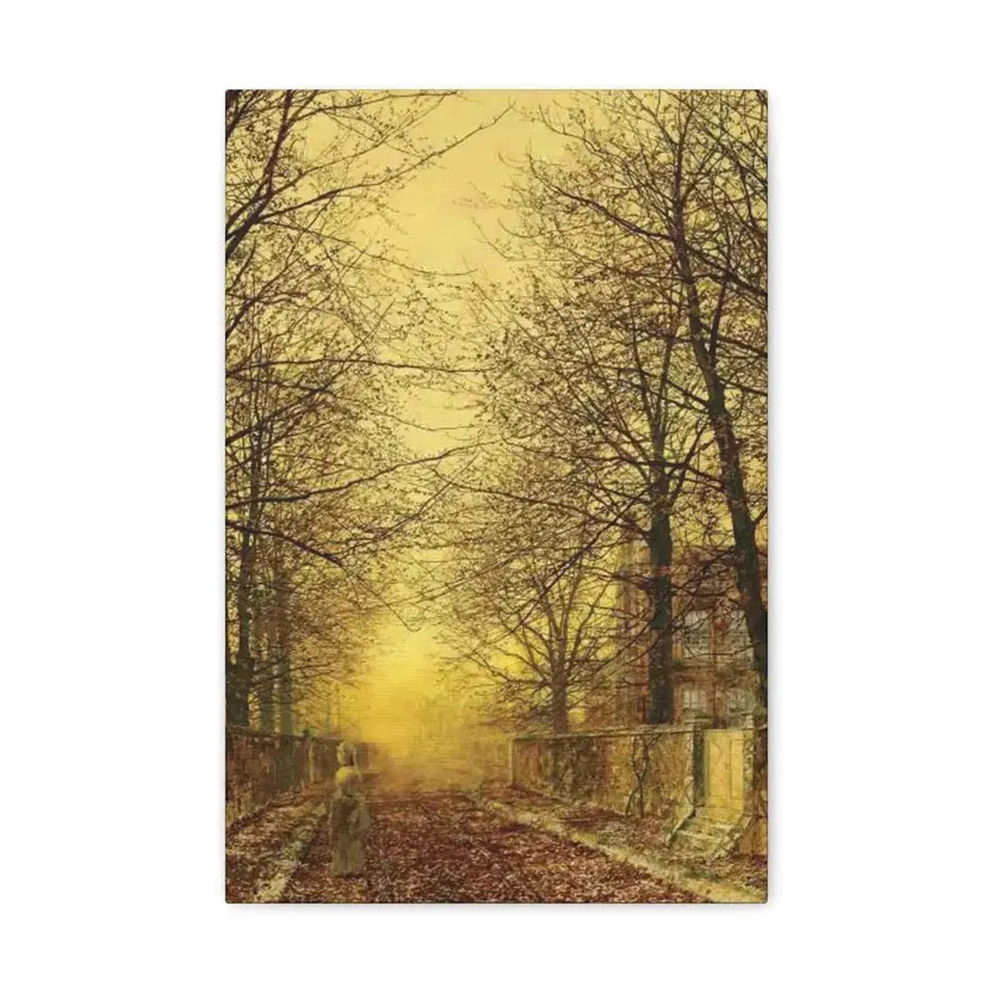 John Atkinson Grimshaw (1836-1893) A Golden Country Road - Canvas Wall Art - The Sticker Space