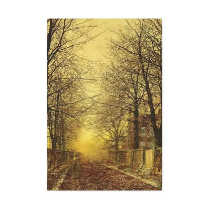 John Atkinson Grimshaw (1836-1893) A Golden Country Road - Canvas Wall Art - The Sticker Space