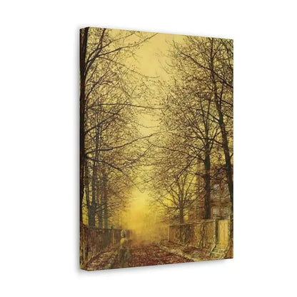 John Atkinson Grimshaw (1836-1893) A Golden Country Road - Canvas Wall Art - The Sticker Space